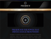 Tablet Screenshot of presidium.com